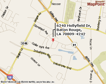 Map of Baton Rouge Office